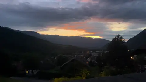 закатик#sunset#nature#clouds#mountain#vibe#fyp#on#peace 