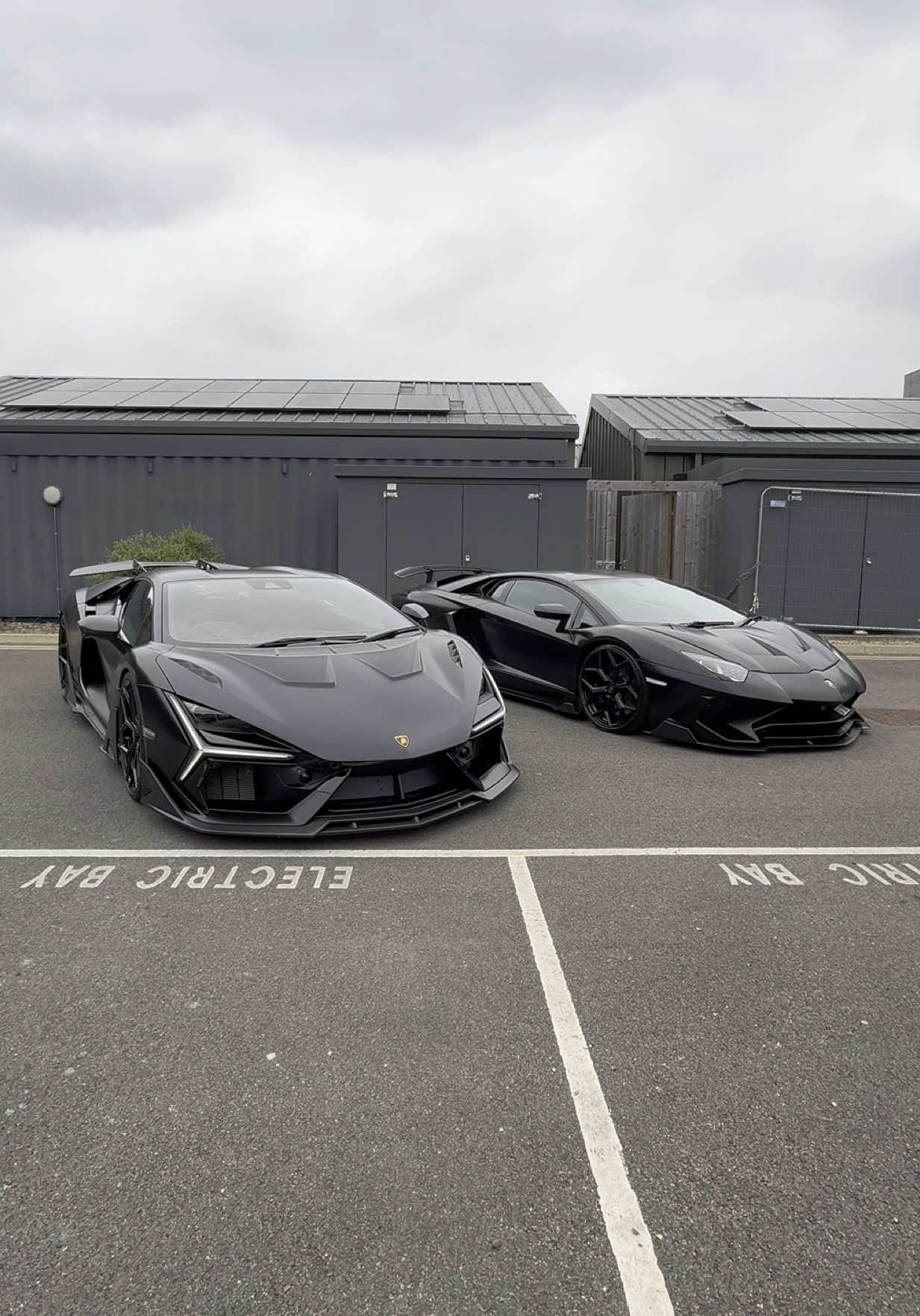 Best black cars on the app? 🤷🏽‍♂️ #lamborghini #revuelto #aventadorsv #satinblackcollection 