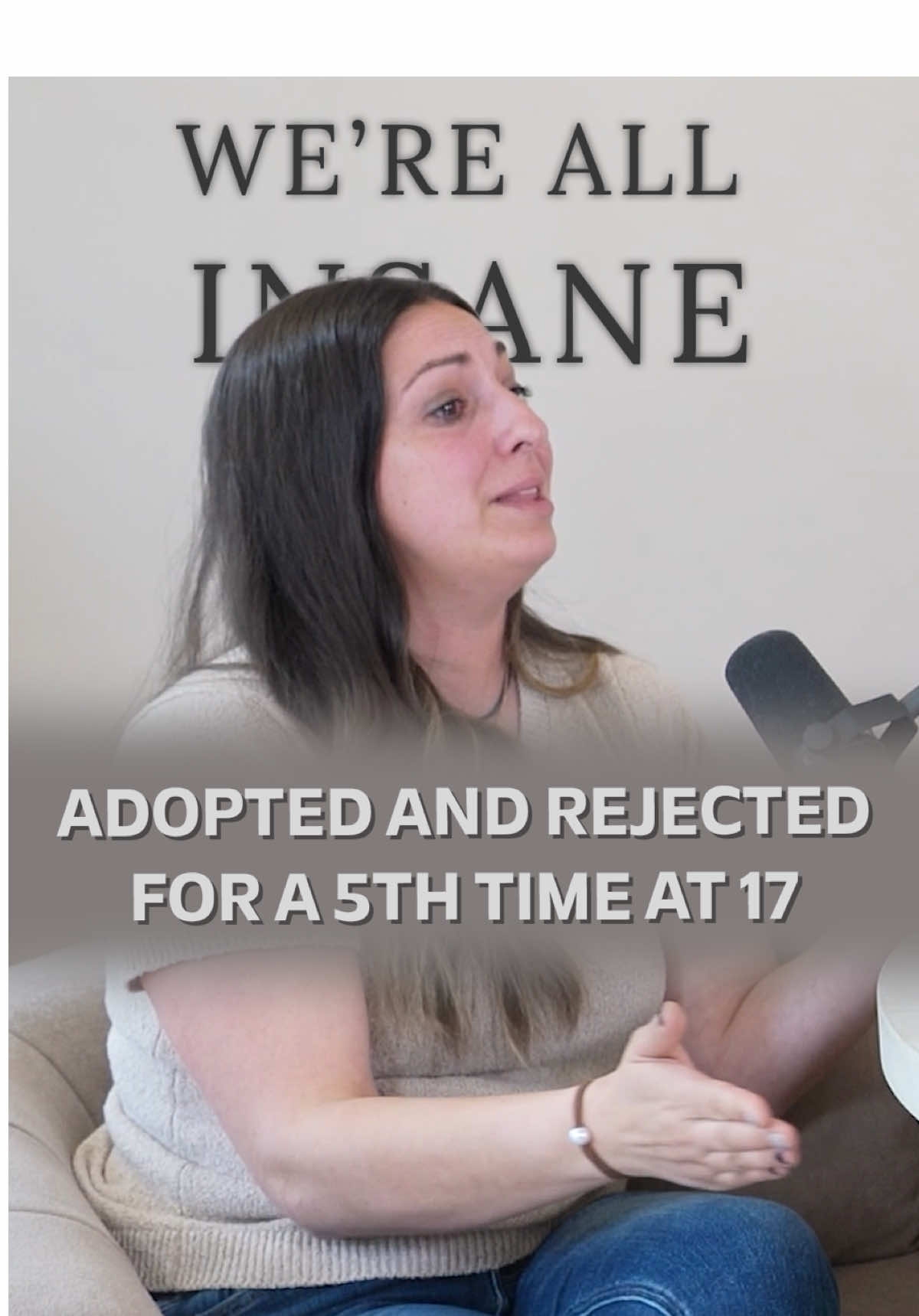 Jessica shares how she felt being rejected by the 5th family that adopted her. Watch the full We’re All Insane episode on Apple, Spotify, or YouTube. #wereallinsane #traumatok #storytime #healing #foryoupage #fypシ #explorepage #viraltiktok #podcastclips 