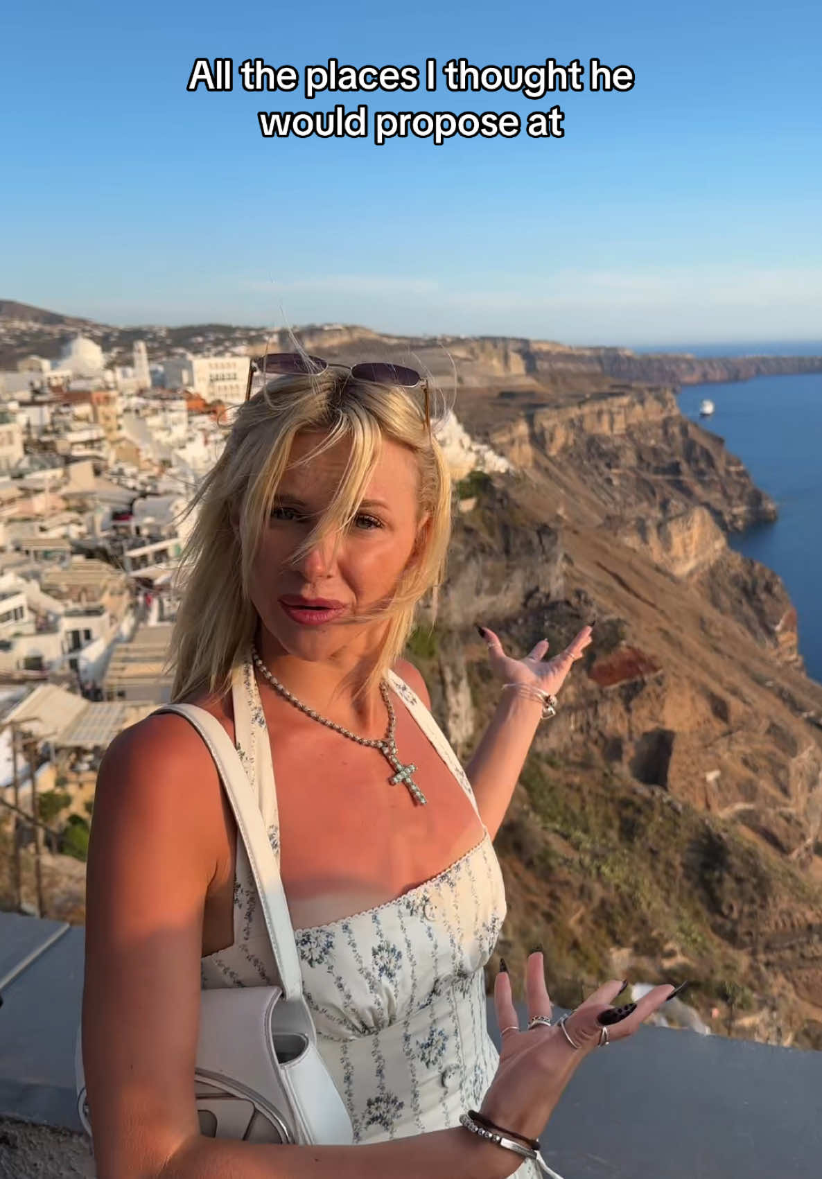 All the places I thought he would propose at @Matt Rhoades #proposal #coupletrip #couplegoals 