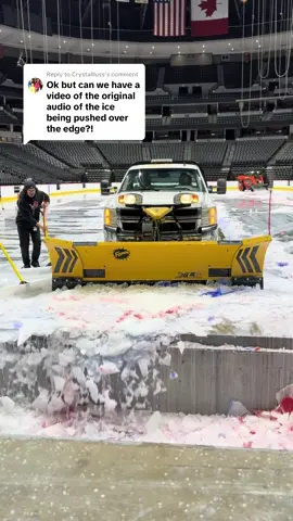 Replying to @Crystallluss here you go! Such a satisfying sound! #behindthescenes #coloradoavalanche #NHL #ballarena #goodbyeice 