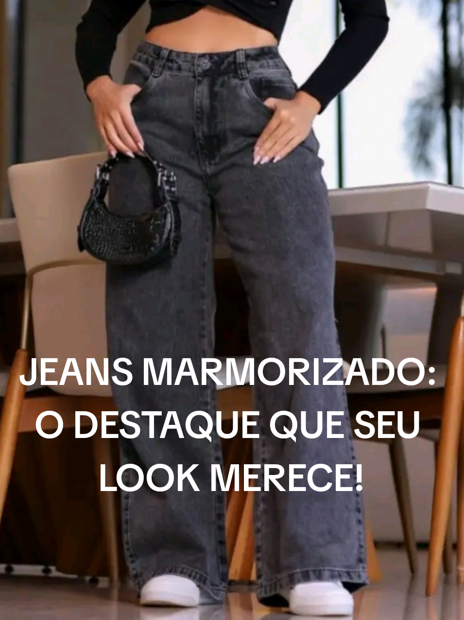 WIDE LEG: ELEGÂNCIA E PERSONALIDADE EM UM SÓ JEANS! #testeieamei #modaversatil #grafitefashion #shapeperfeito #wide legjeans#tiktokshopchegou🇧🇷 