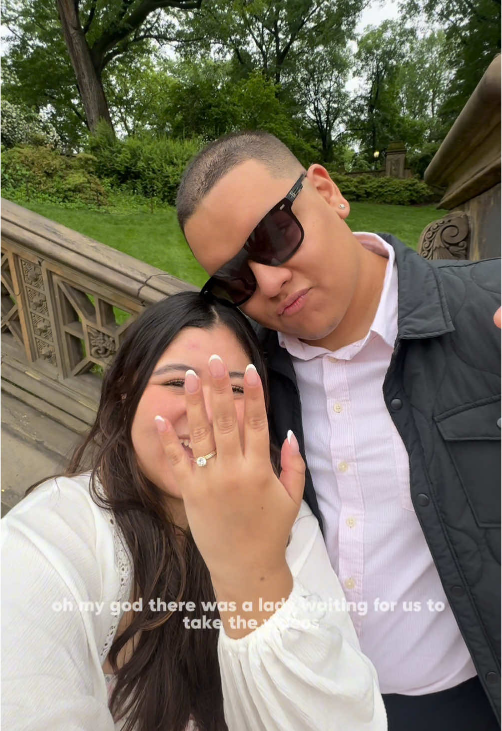 still can’t believe that this happened, so happy i planned to vlog that day 🥹✨ @Starbucks #engaged #Love #foryoupage #trending #microinfluencer #nyc #centralpark 
