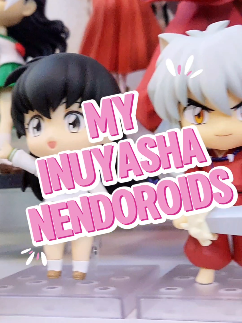 A while ago, when @GOOD SMILE COMPANY  announced the Inuyasha Nendoroids, owning them was impossible for me🥹 I dreamed of owning them since Inuyasha is one of my top animes🫶 and years later, I have them all. I still can't believe it😭🩷 I got them all in @Nin-Nin-Game 🇯🇵  (except for Inuyasha, which was a prize from Good Smile). It's a bit difficult to find them since they're not available at Good Smile, only a few, and you can only get them through reseller 😮‍💨 I wish they'd announced Naraku and a couple more characters, so the collection feels a little more 
