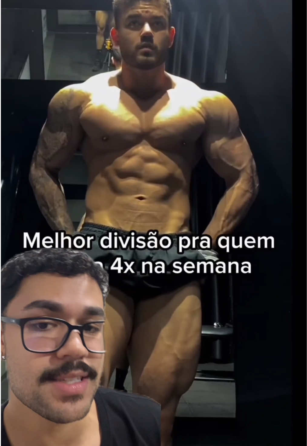 Excelente divisão pra quem só consegue treinar 4x por semana! #GymTok #gym #treino 