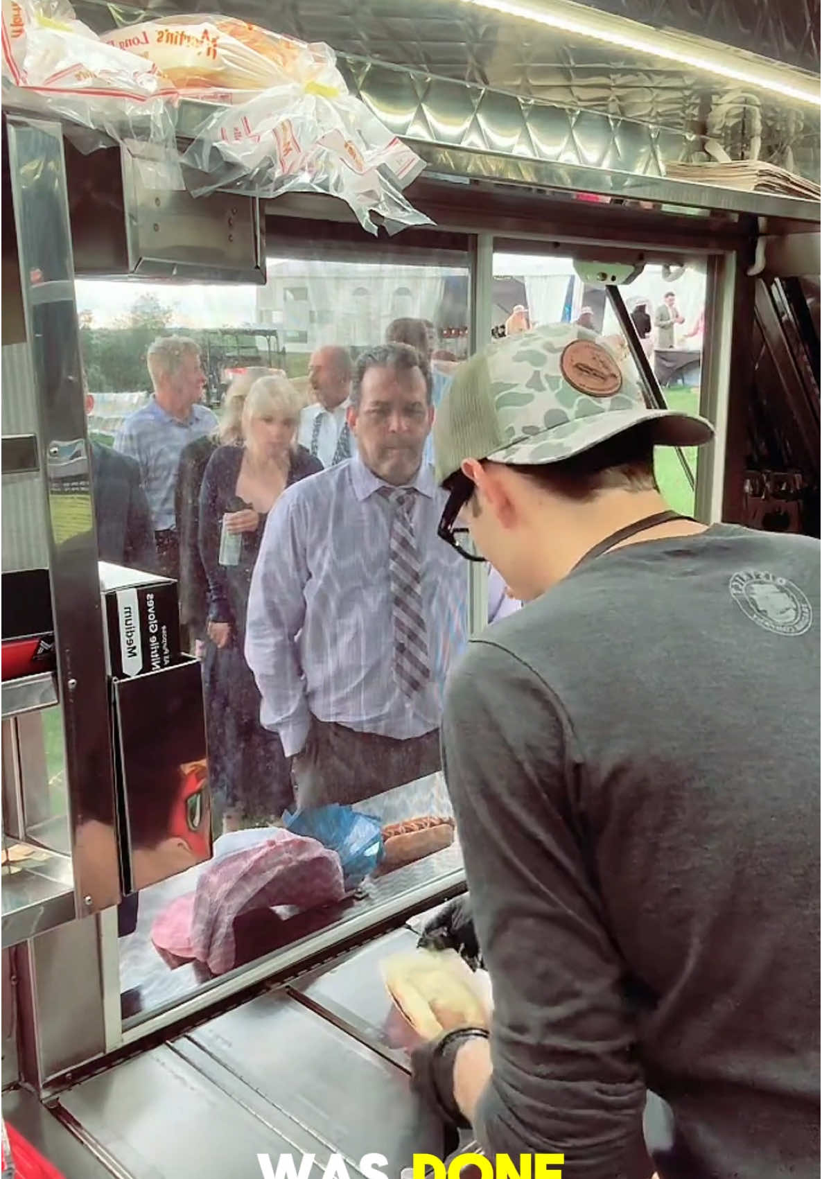 Nothing better than a hotdog cart at the wedding! 