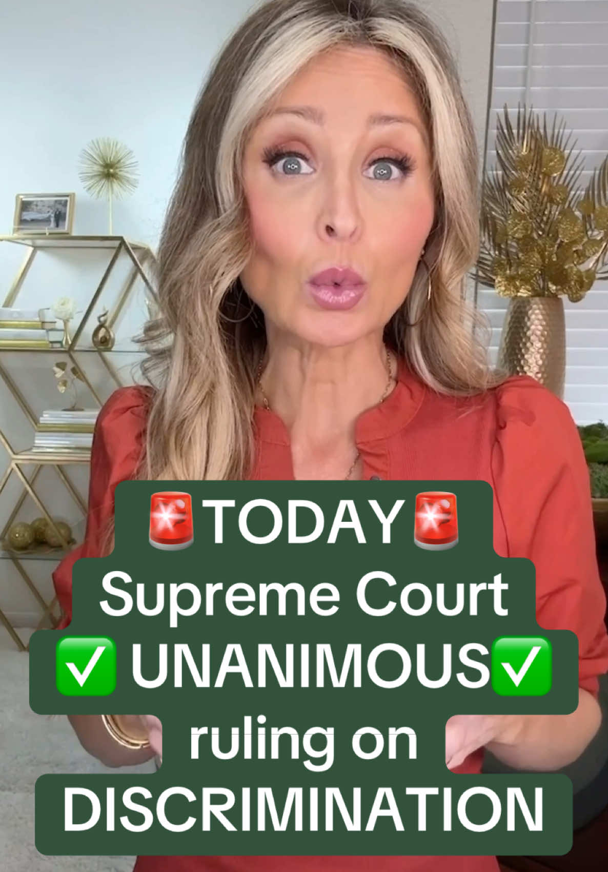 #supremecourt #discrimination Supreme Court hands down a UNANIMOUS ruling today saying that members of a majority group do not have to meet a higher standard to prove they were discriminated against at work. 