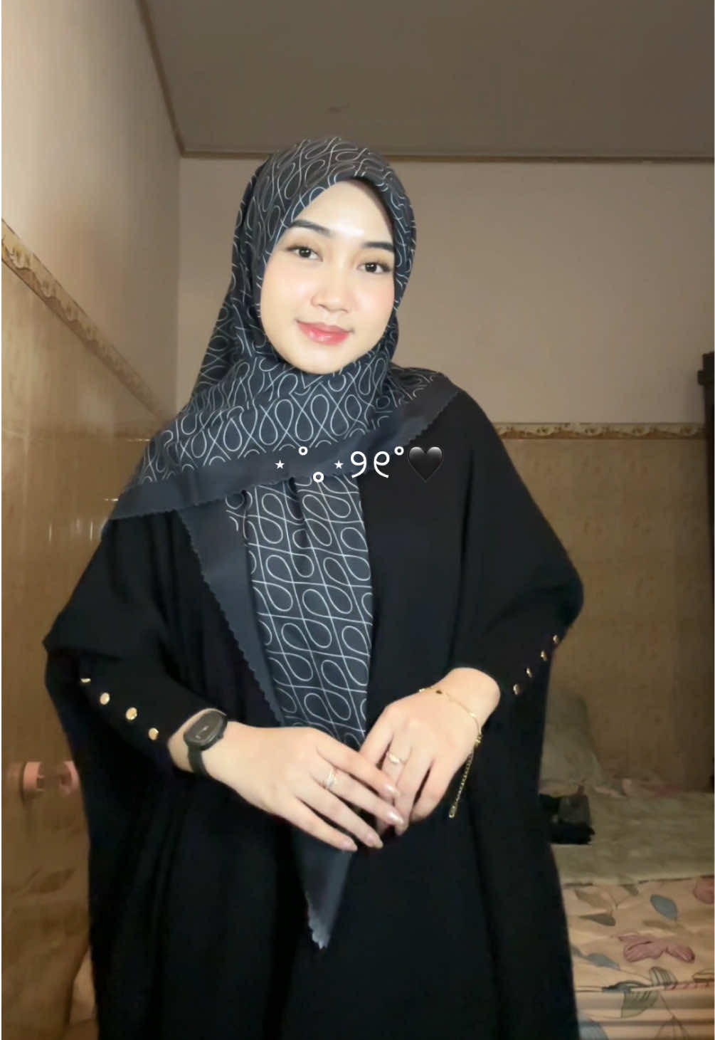 masyaallahhh 🥹🫶🏻🖤 #kaftan #gamis #abaya 