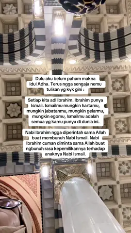 Dulu aku belum paham makna Idul Adha. Terus ngga sengaja nemu tulisan yg kyk gini #fyp #foryou #bismillahfyp #foryourpage #iduladha