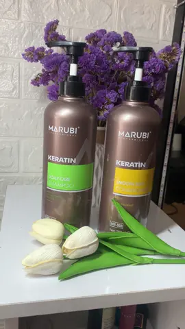 Dầu gội đầu KERATIN MARUBI 750ml cặp dầu gội xả phục hồi hư tổn giảm rụng tóc chính hãng##dầugoimaruby##daugoidau