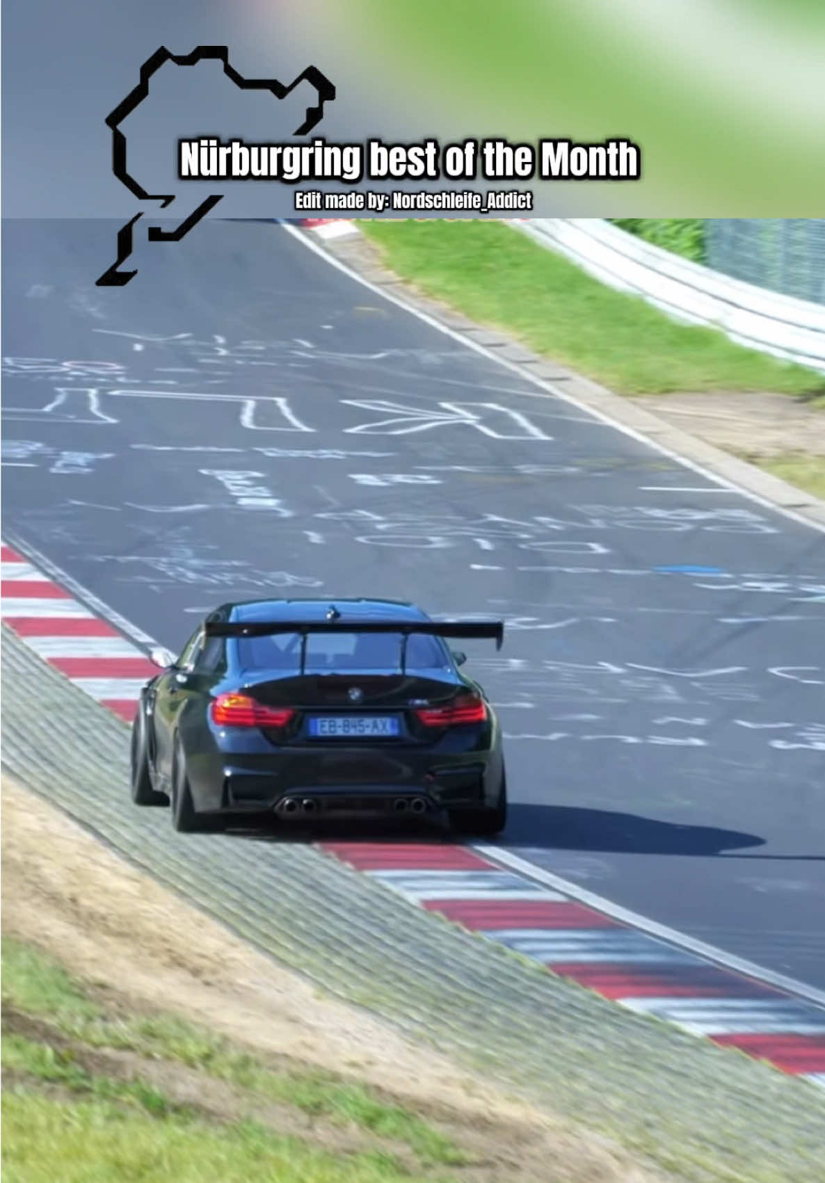 BMW‘s number plate just fell of😅 #nürburgring #racetrack #nordschleife #motosport #cartok 