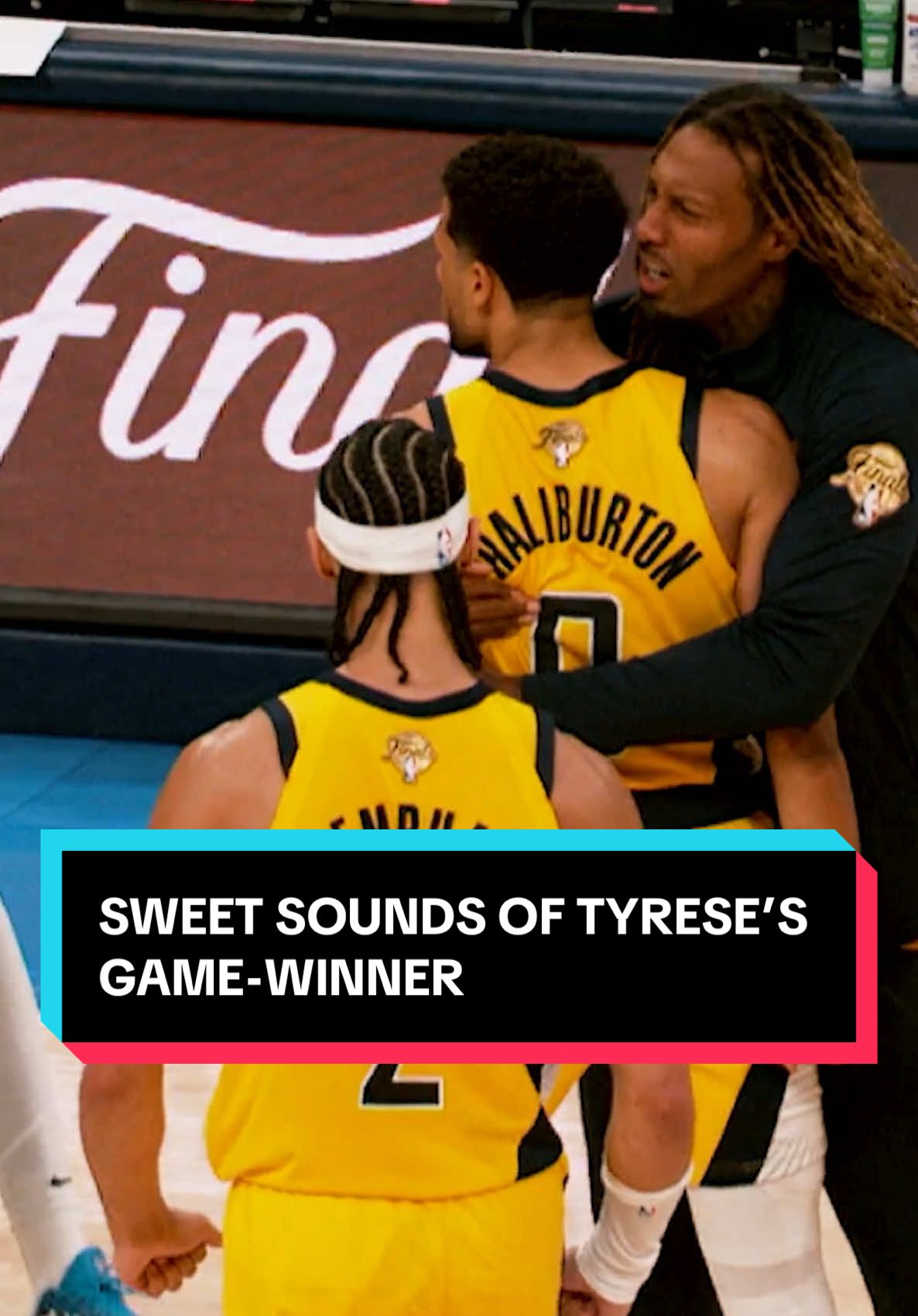 the sweet sounds of a Tyrese Haliburton game-winner in the NBA Finals 🎶 #pacers #nbafinals #NBA #tyresehaliburton 