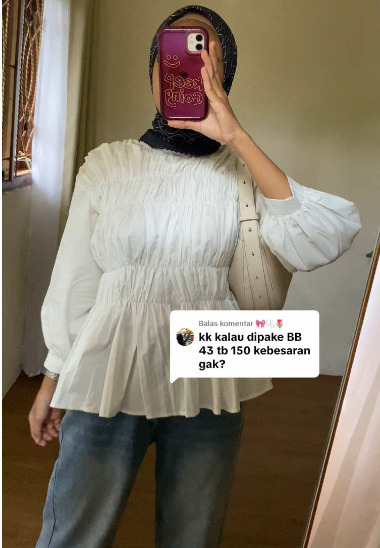 Membalas @🎀🫧🌷 amann bgt kak🤏 @BWBYAZ #fyp #pamelashiredblouse #bwbyaz 
