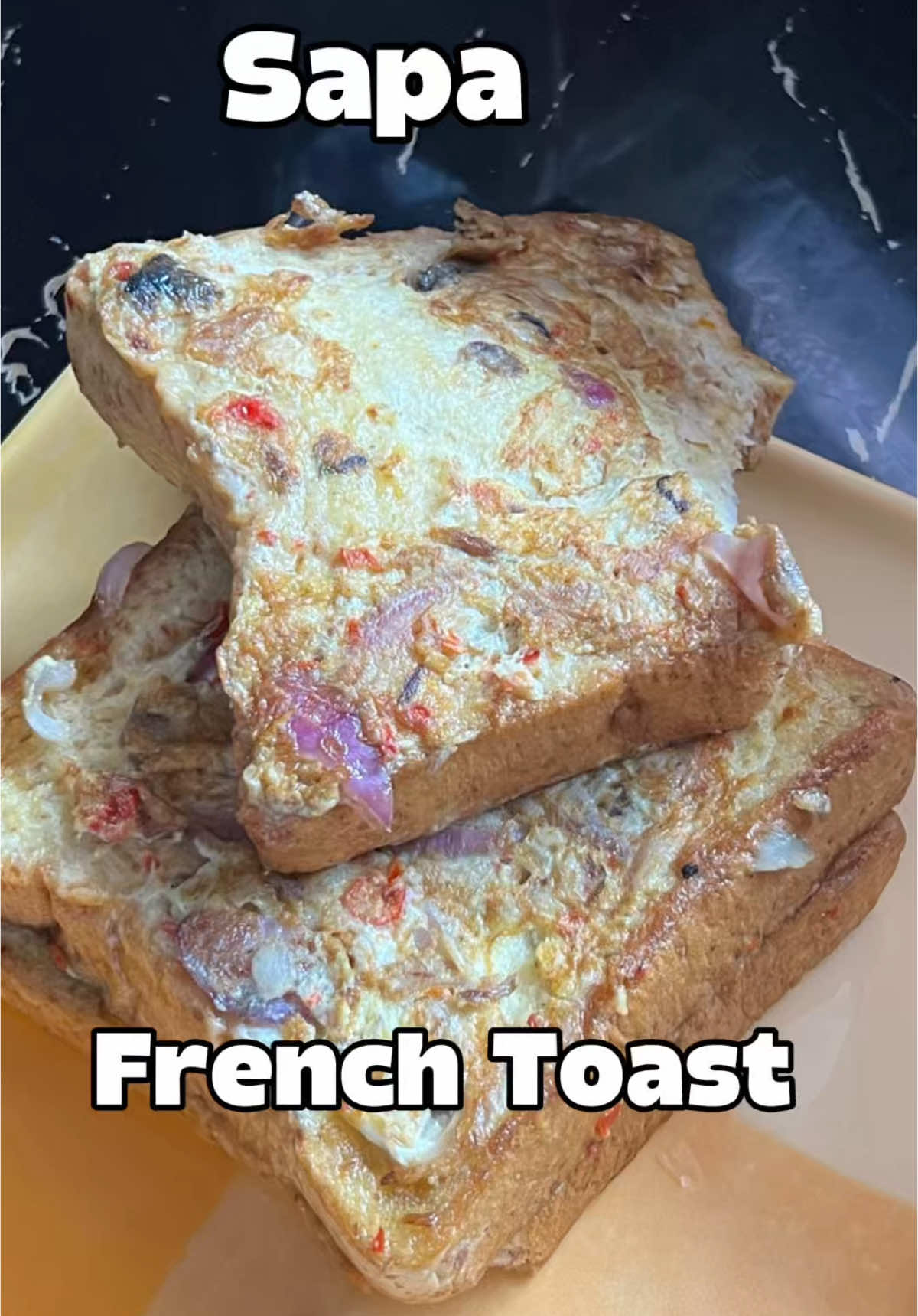 Sapa French toast made by yours. Long time to cooking vlog😭 Ingredients list 2 eggs Chilli pepper 1 small onion  Bread  Butter #CapCut #frenchtoast #saparecipe #wheatbread #breadtalkph #nigerianinthephilippines 