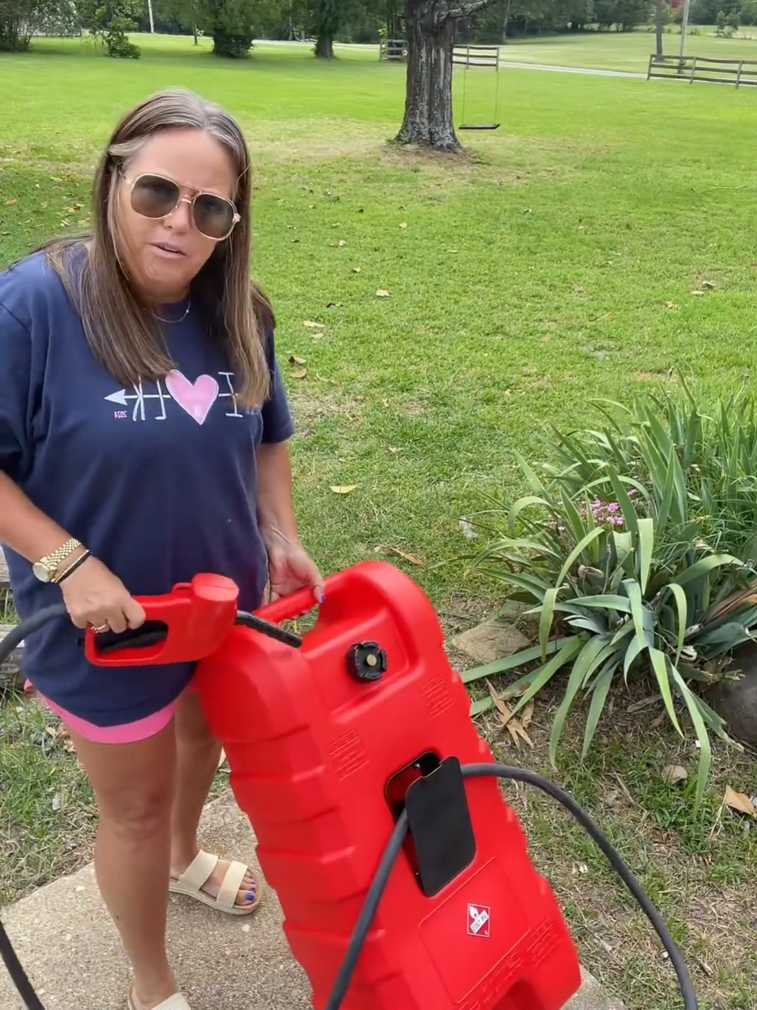 This is going to be a game changer! #gaspump #sxs #lakelife #arkansas #garveegascaddy#FathersDay#fyp