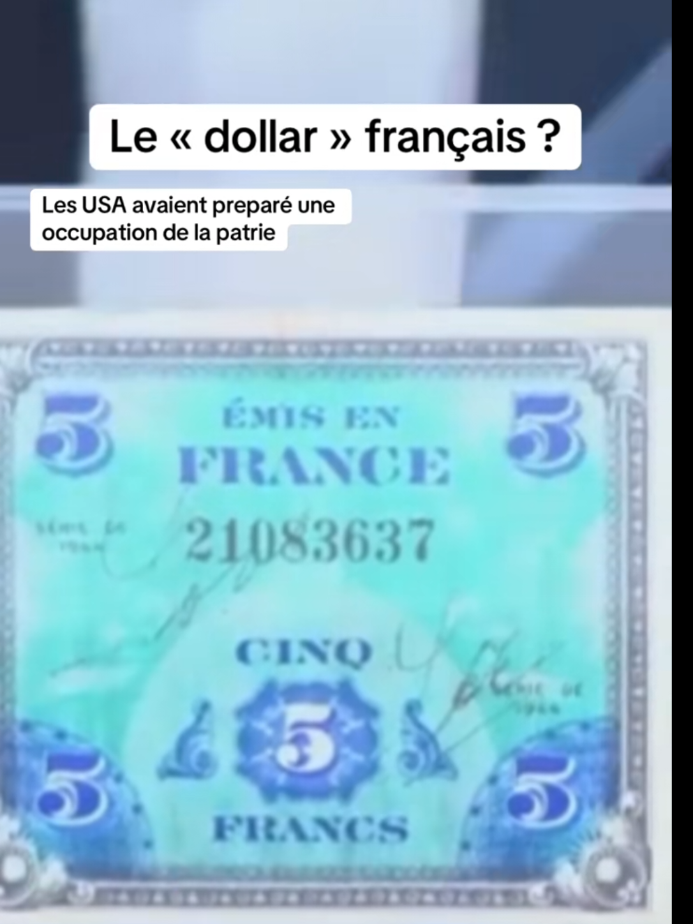 les usa avaient preparé l'occupation de la france apres la 2iem guerre mondiale  #pourtoi #dollarfrancais #paris #france #3945#stalin #urss  #debarquementennormandie 