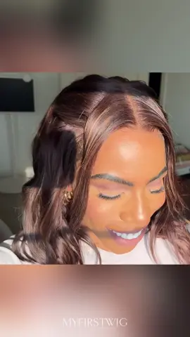 One wig, four styles!😍Watch me work my magic!✨Same wig: l!nk in b!o search 'OPH034' #lacewig #gluelesswig #wavywig #brownwig #highlightwig