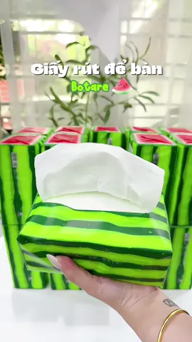 Khăn giấy Botare mẫu mới dưa hấu xinh ghê ý 🍉 giấy này dày dặn, dai, thấm hút nước tốt nha 💦 #mekemdaily #giaylau #giayrut #botare #giaybotare #giadung #muataitiktok #viral #xuhuong 