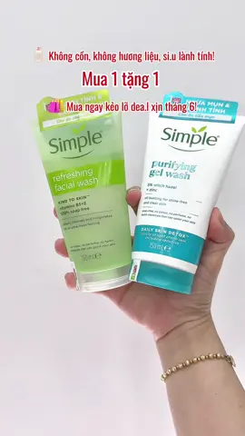 🌿 Sữa rửa mặt Simple – Cứu tinh cho da nhạy cảm #suaruamat #suaruamatchodanhaycam #suaruamatsachsau #lamdep #simple #xuhuong #tiktokviral #vanimini #chamsocda #ypfッ 