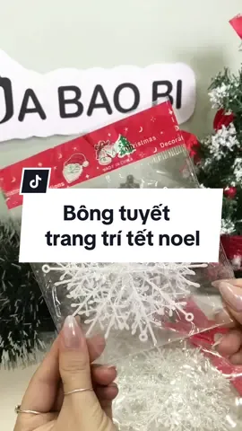 Bông tuyết trắng trang trí quà Tết noel #quatang #noel #trangtri 