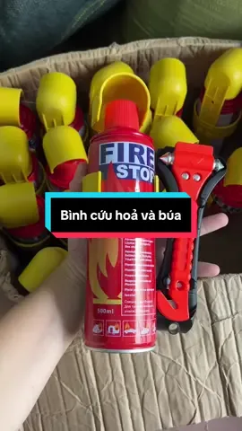 Bình cứu hoả và búa thoát hiểm trên ô tô #binhcuuhoa #binhcuuhoamini #buathoathiemtrongoto #takiauto 