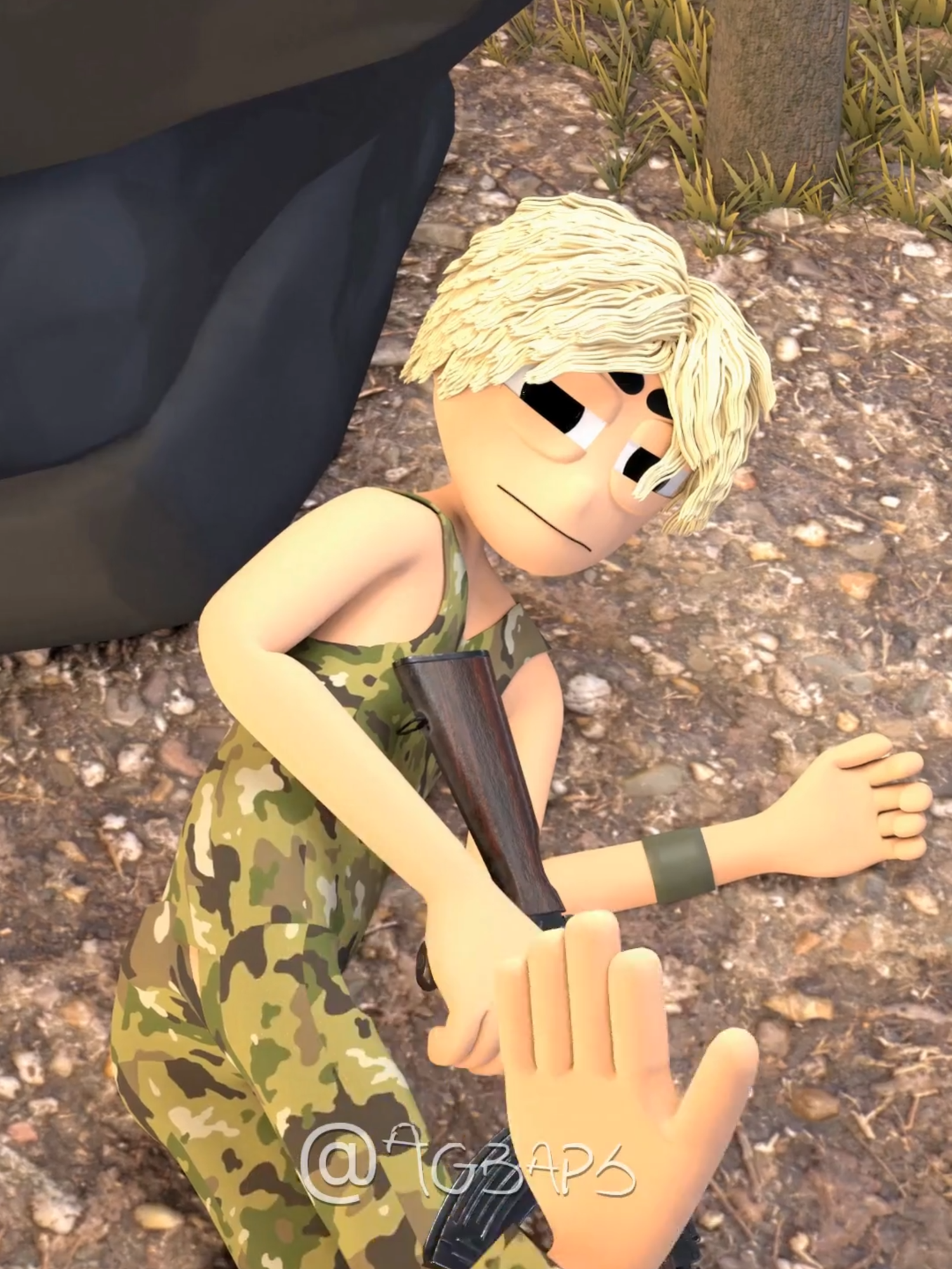 POV: How different soldiers sleep with thier guns - part 2  #naijaanimation #Gbaps