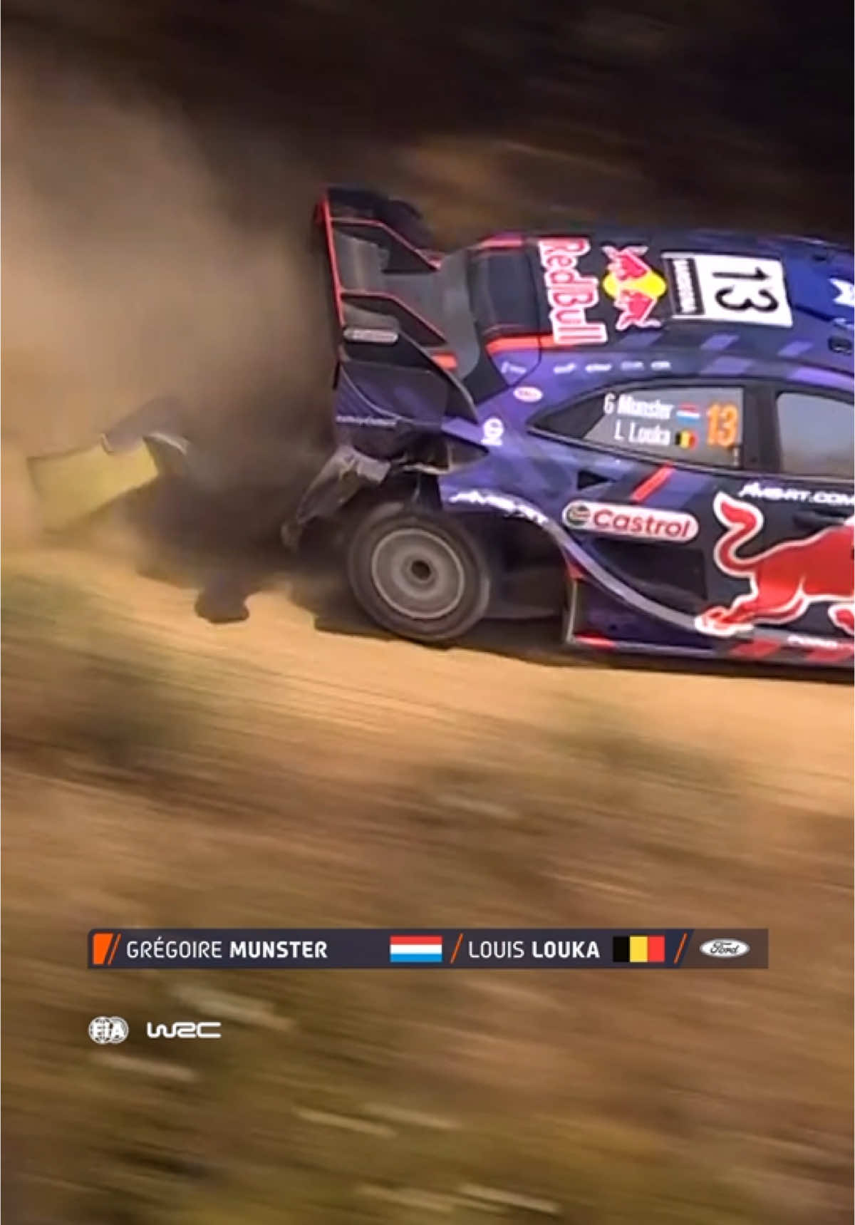 Don’t think that’s supposed to look this way 😫 #WRC #rally #Motorsport #RallyItaliaSardegna #Italy 