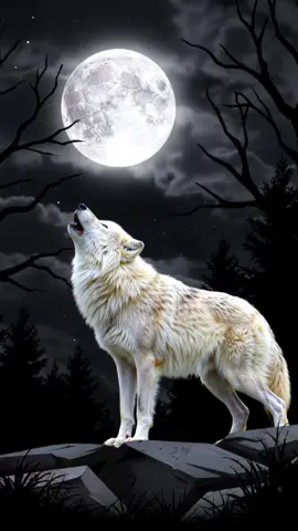 Live wallpaper for Android and iOs 4k 2025 [A majestic white wolf howling on top of a rocky cliff under a dramatic night sky] #wolf #livewallpaper #wallpaperlive #wallpaperlive4k #wallpaper #wallpapers 
