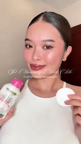 that post-cleanse glow? @garnierph made it happen 💗  #garnier #micellarwater #skincare 