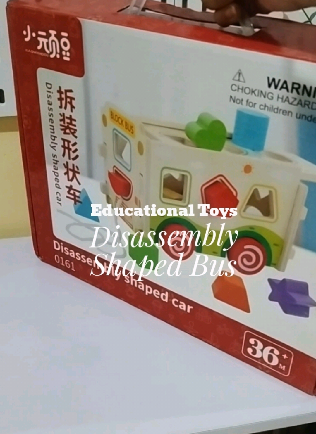 Ganda Ng wooden toy matuto si baby how to sort shapes at syempre Kasama pati Yung colors 😍🤗 #woodentoys #woodenbustoy #bustoy #shapedtoys #sortingshapetoys 
