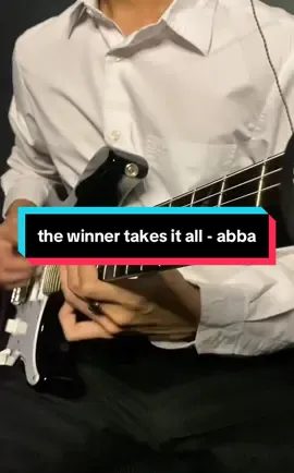 the winner takes it all  #abba #thewinnertakesitall #guitartok #electricguitar #fyp 