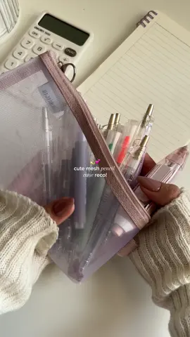 affordable cute mesh reco! ang quality nya ha! more colors available! #pencilcase #pencilpouch #pouch #stationery #schoolessentials 