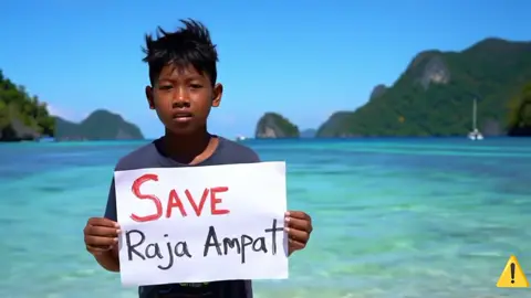 Pikir ulang wahai manusia persuak alam🫵 #rajaampat #saverajaampat #tambang #fyp #pulauindah 