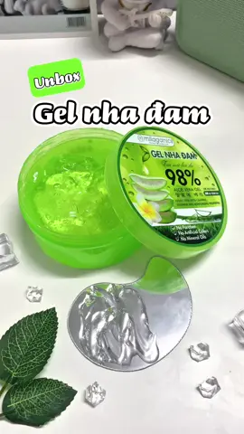 Gel nha đam quốc dân chồng tui cũng mê  #milaganics #gelnhadam #unboxing #aloe 
