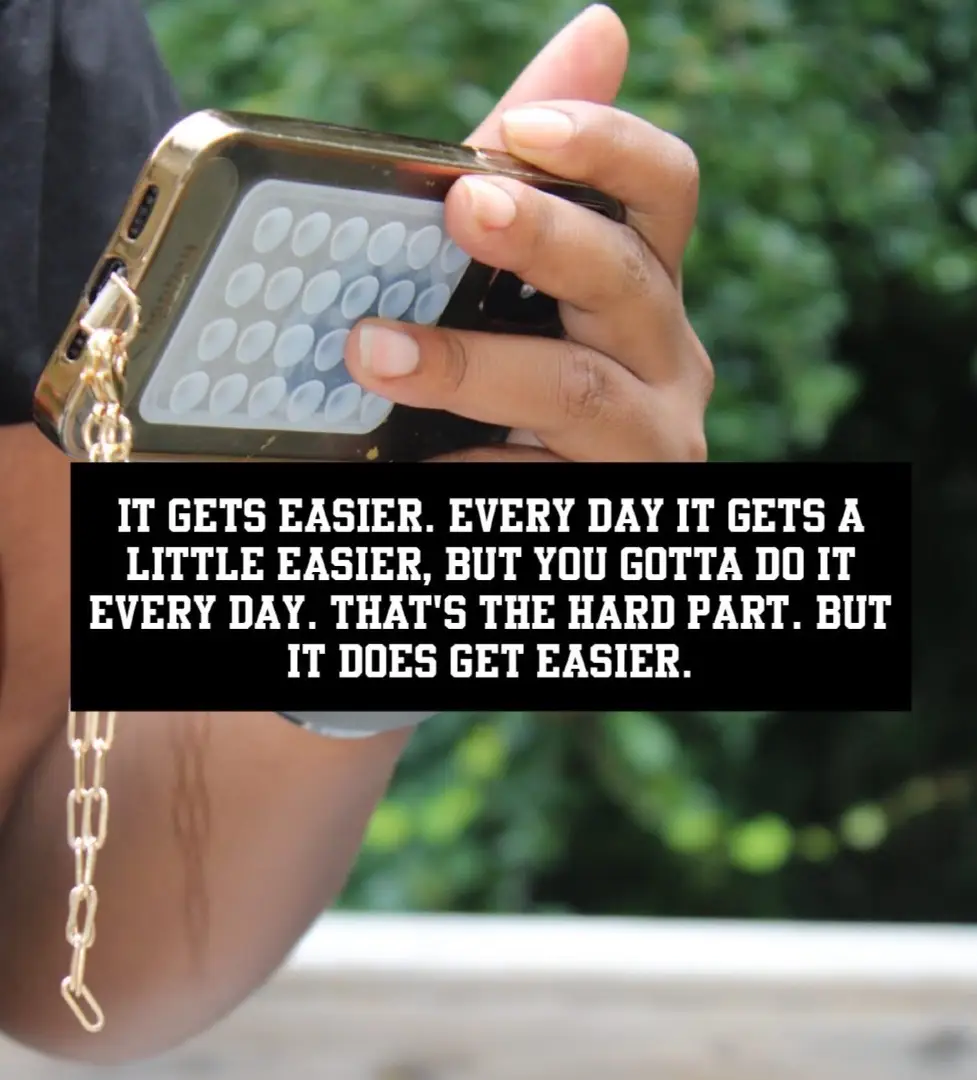 It gets easier. Every day it gets a little easier, but you gotta do it every day. That's the hard part. But it does get easier. #doit #motivate