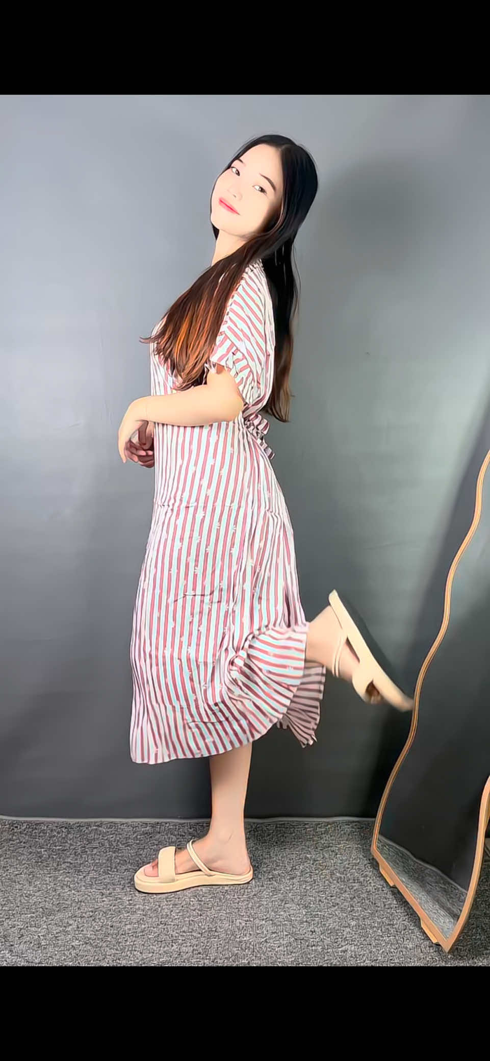 Daster cantik salur salur #rekomendasi #dasterbusui #daster #dastercantik #dastermurah #dasterkekinian #dressmurah 
