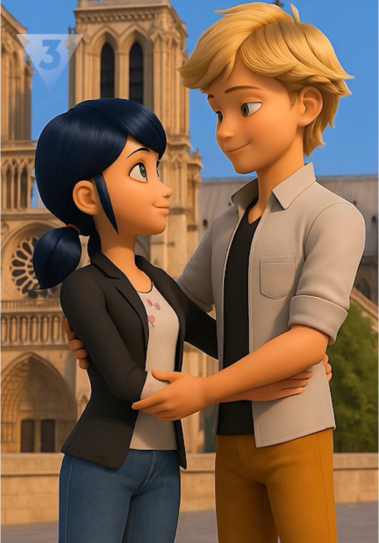 Любимые герои ТВ-3 специально отправились в Париж к Леди Баг и Супер-Коту, чтобы записать совместное поздравление! #ледибагисуперкот #мультик 