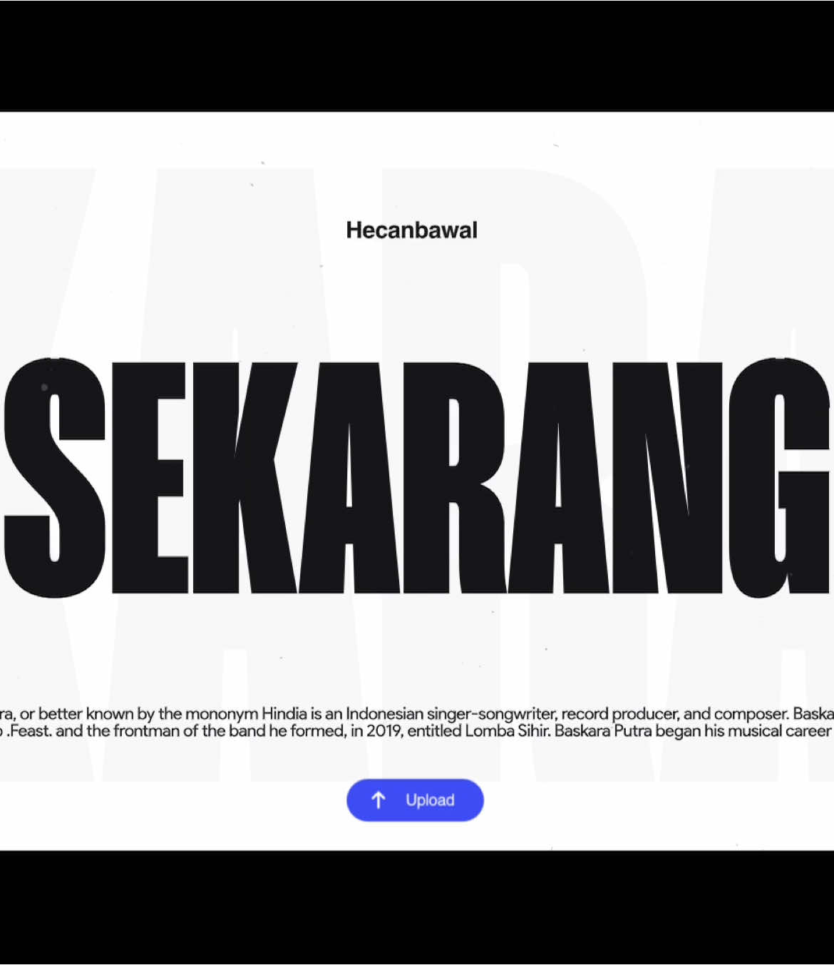 everything u are - hindia #fyp #typography #motiongraphics #xyzbca 