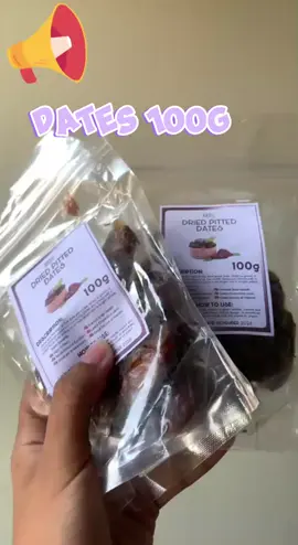 Check out BUY 1 TAKE 1 DATES 100g — Pitted, Seedless, Dried Fruits, Snack  #superyummy #supermura #buy1take1 