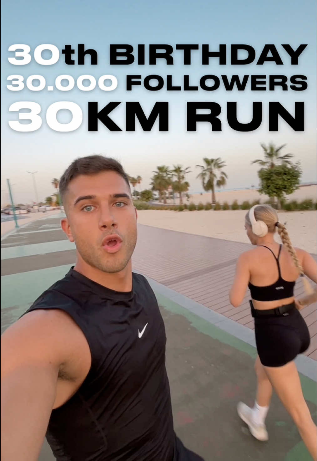 30 years old. 30k followers. 30km run. That’s how I celebrated my birthday. No party. No champagne.  Just me, 35°C heat, and a long road ahead at 5 in the morning. Sounds crazy? Maybe. But to me, this is what fitness is really about - showing up when no one else does. Fitness training, the gym and football taught me that discipline > motivation. Running taught me that your mind will quit before your body does. I’m not chasing perfection. I’m chasing growth, grit, and a version of myself I haven’t met yet. Thanks for being part of this wild ride - and in this video, I’ll share 3 things life (and 30km) have taught me. 🤝 Follow me on this journey. Let’s keep pushing. For strength. For clarity. For more.