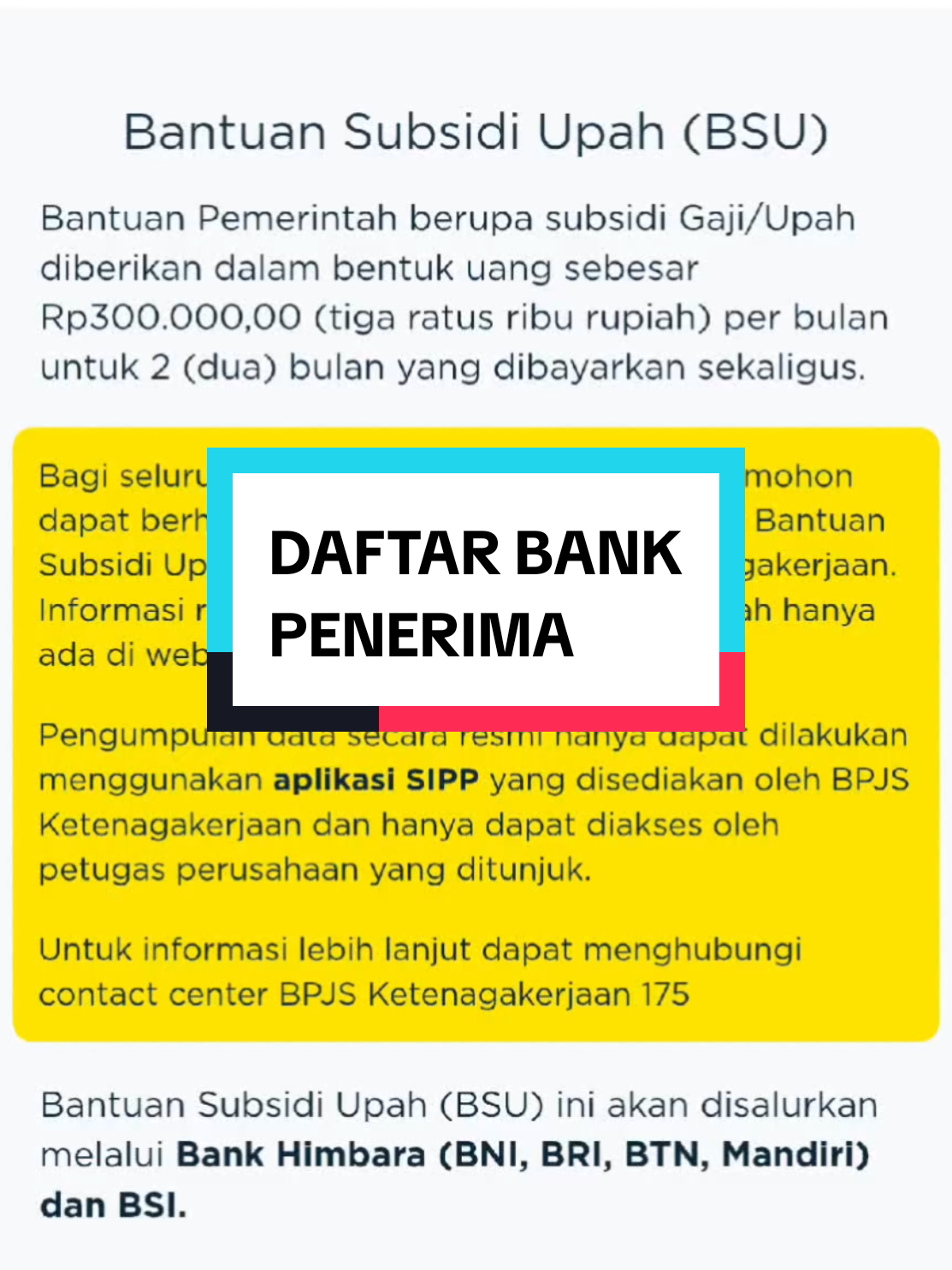 Membalas @asyaaaa062  ini kak daftar bank nya yang bisa cair, kalau bisa langsung buat rekeningnya. #bpjsketenagakerjaan #bsubpjsketenagakerjaan #bsu #subsidi #bsu2025 #caracekbsu #bsupemerintah #bsujmo 