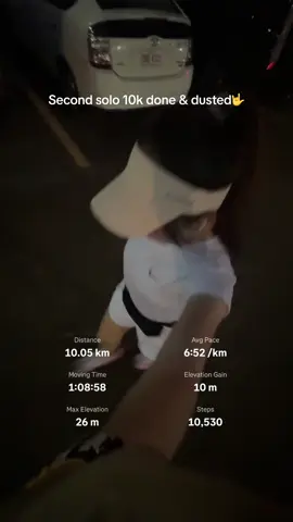 First race day still in the distance, but we grinding🕶️ #10krun #solorun #beginnerrunner #Running #eveningrun #runningera #CapCut 