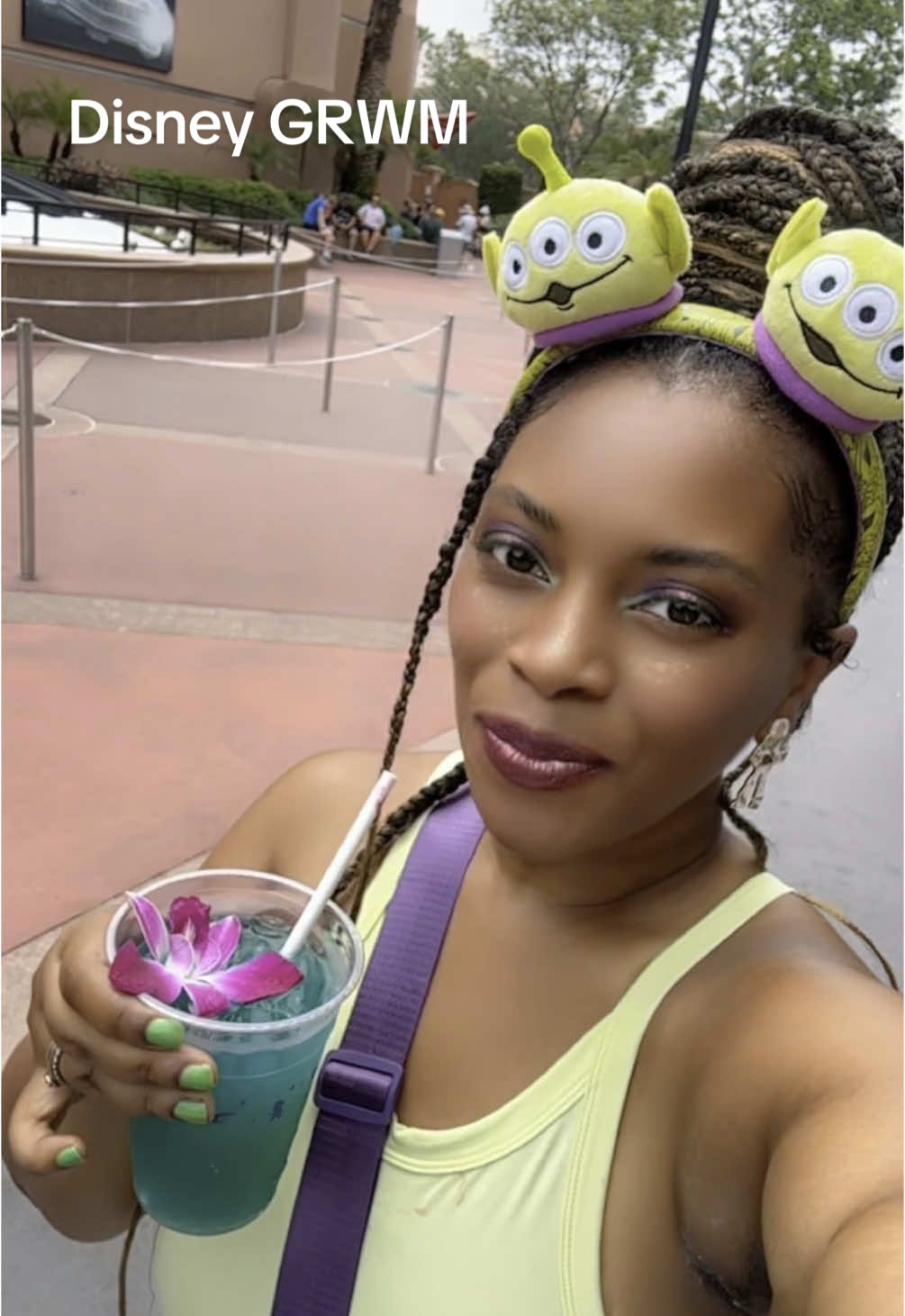 My little Disney baby couldnt believe I was going to Disney without HIM 😮‍💨🤣✨ #GRWM #disneymom #toystory #buzzlightyear #disneyworld #disneyootd #colourpopdisney #disneybound 