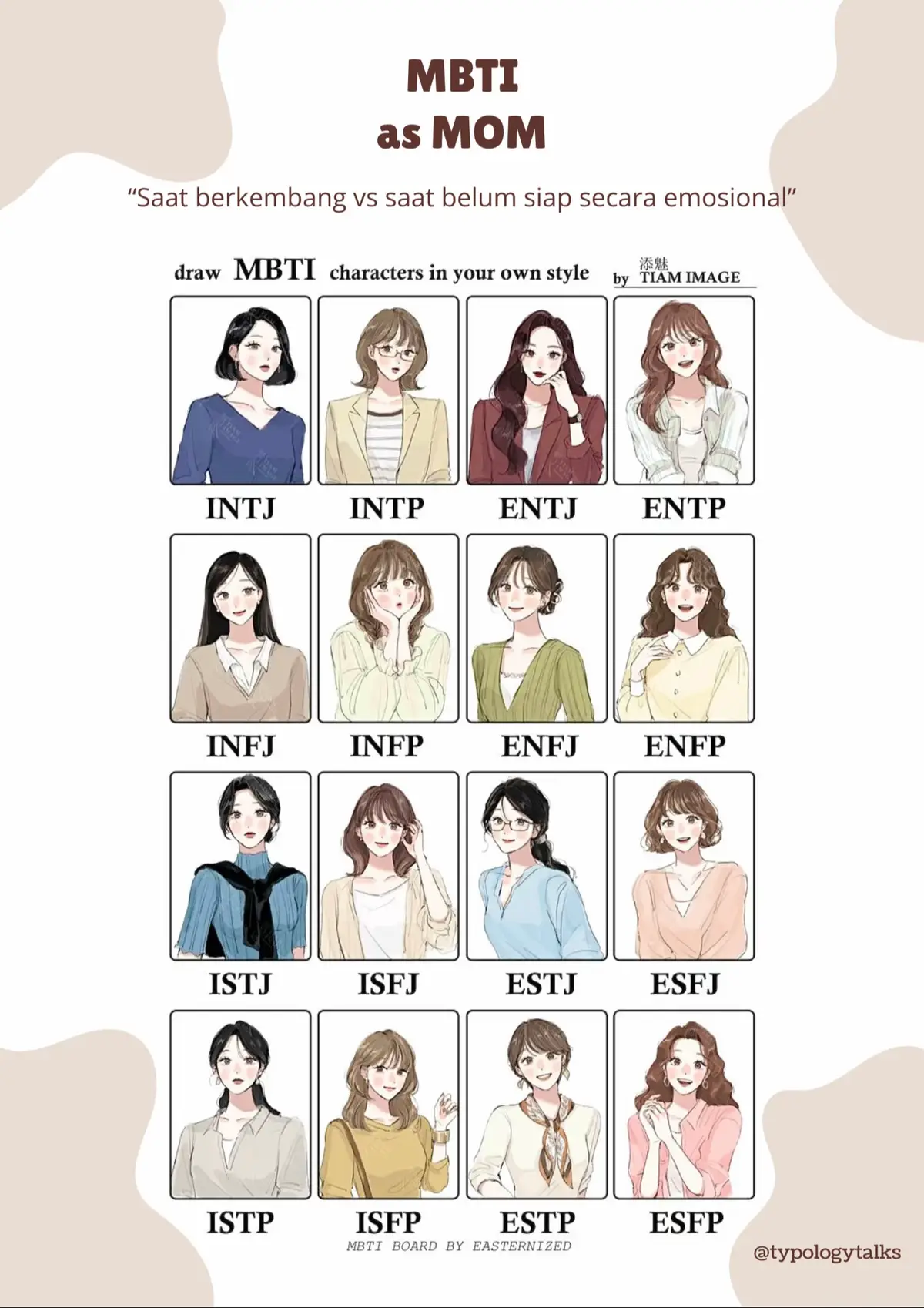 Dibalik kekuatannya, ia kadang lupa bahwa tidak semua luka bisa diselesaikan dengan solusi. Ia bisa terlalu cepat melompat, terlalu jujur saat anak butuh pelukan, atau terlalu sibuk bergerak sampai lupa duduk dan mendengar. Ibu ESTP yang sedang belajar hadir bukan sedang kehilangan keberaniannya. tapi sedang menemukan kekuatan yang baru: kehadiran yang tenang, dan cinta yang tak perlu aksi besar untuk terasa. #streotype #MBTI #cognitivefunctions #personalitytest #16personalities #sakirnova #enneagram #psikologitest #teori #personality #fyp 