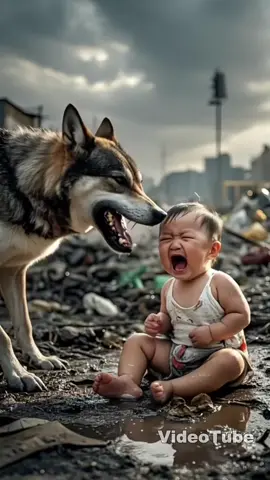 This orange cat saved the baby under danger.😭#ai #aistory #cat #VideoTube #funny 