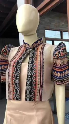 Modern bolero ethnic design in Orange color #bolero #filipinianaoutfit 