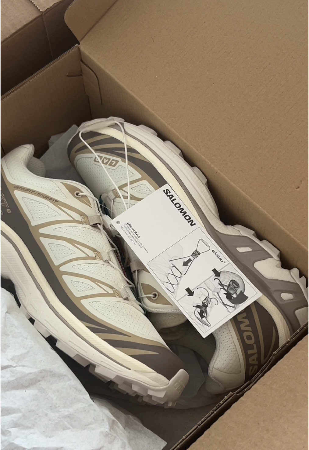 Vanilla Ice/ Iron/ Etherea 🥶 👟 #tiktok #salomon #salomonxt-6 #sneaker #sneakersaddict #sneakers #sneakerunboxing #unboxing #viral #viralvideo #foryou #foryoupage #fyp #shoes #Summer #fashion#CapCut #montreal 