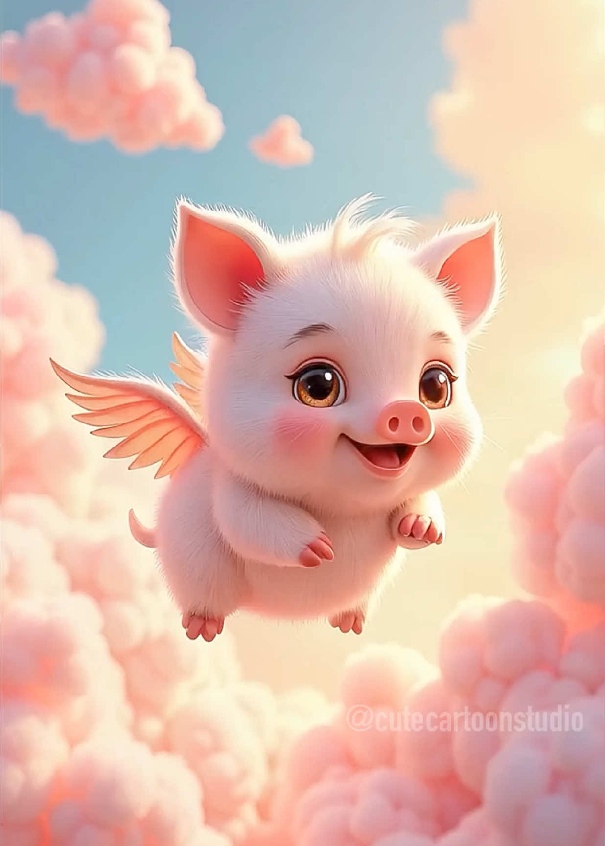 When pigs fly 🐷  . . . . . #cutecartoon #cutecreatures #cuteanimals #pigscanfly 