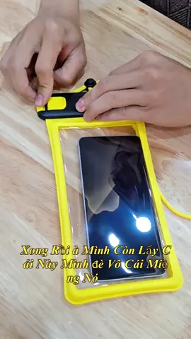 túi chống nước này kỳ ghê 🥰 #phukiendienthoai #baseus #bocdienthoaichongnuoc #oplungdienthoai 