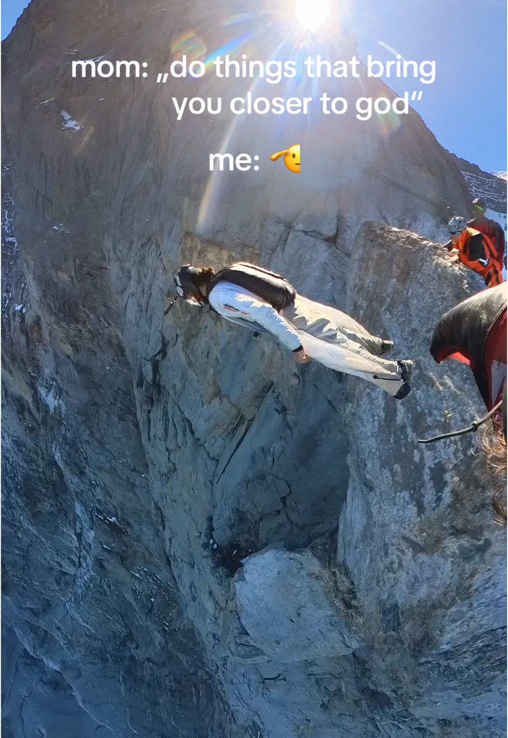 aint nothing like extremesports in the mountains, the adrenaline forcing you to live in the moment 100% because a single mistake could end you, past and future become non existent 😈 #fyp #mountain #extremesports 